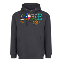 Smoke love texas serape cowhide cactus and sunflowers Heavyweight Hoodie - Artiststas