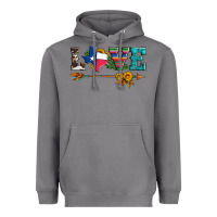 Storm love texas serape cowhide cactus and sunflowers Heavyweight Hoodie - Artiststas