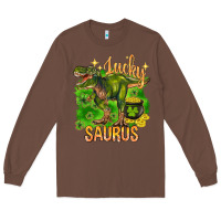 Chestnut St. Patrick's day lucky Saurus Long Sleeve Tee - HowdyJamesFarm