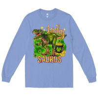 Colony Blue St. Patrick's day lucky Saurus Long Sleeve Tee - HowdyJamesFarm