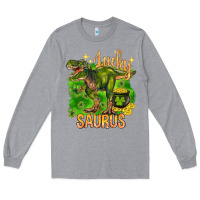 Heather Grey St. Patrick's day lucky Saurus Long Sleeve Tee - HowdyJamesFarm