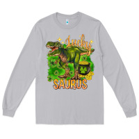 Moon Dust St. Patrick's day lucky Saurus Long Sleeve Tee - HowdyJamesFarm