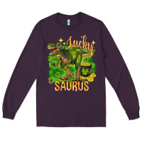 Plum St. Patrick's day lucky Saurus Long Sleeve Tee - HowdyJamesFarm
