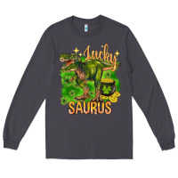 Smoke St. Patrick's day lucky Saurus Long Sleeve Tee - HowdyJamesFarm