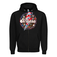 Black Western Mama Patriotic Zipper Hoodie - LillyAllenDesigns