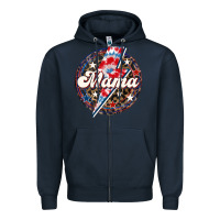 Navy Western Mama Patriotic Zipper Hoodie - LillyAllenDesigns