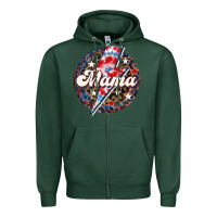 Sports Green Western Mama Patriotic Zipper Hoodie - LillyAllenDesigns