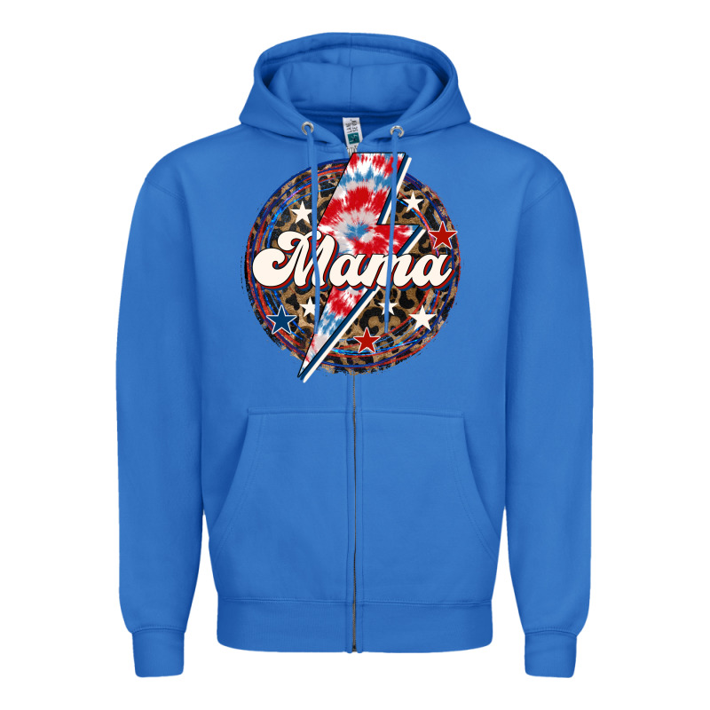 Western Mama Patriotic Zipper Hoodie by LillyAllenDesigns | Teevron