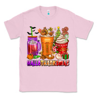 Bubblegum Pink hallothanksmas coffee cups Classic Tee - texasbilliewilder