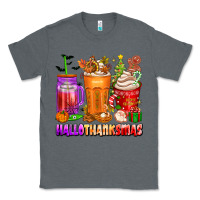 Charcoal Heather hallothanksmas coffee cups Classic Tee - texasbilliewilder