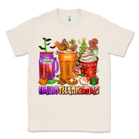 Natural hallothanksmas coffee cups Classic Tee - texasbilliewilder