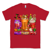 Red hallothanksmas coffee cups Classic Tee - texasbilliewilder