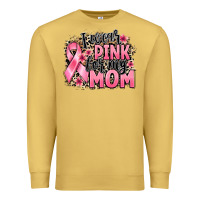 Antique Gold i wear pink for my mom Premium Sweatshirt - BarkalooDesign