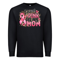 Black i wear pink for my mom Premium Sweatshirt - BarkalooDesign