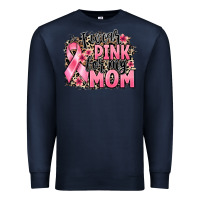 Navy i wear pink for my mom Premium Sweatshirt - BarkalooDesign