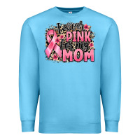 Ocean Blue i wear pink for my mom Premium Sweatshirt - BarkalooDesign