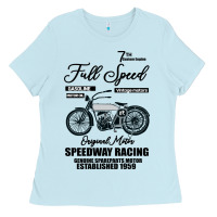 Baby Blue Speedway Racing Full Speed Pin Ladies Tee - Bettercallsaul