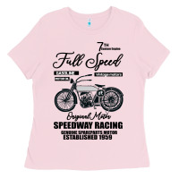 Bubblegum Pink Speedway Racing Full Speed Pin Ladies Tee - Bettercallsaul