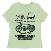 Speedway Racing Full Speed Pin Ladies Tee | Teevron