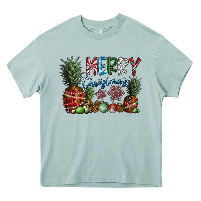 Merry Christmas Heavy Core Tee by SublimationCraftShop | Teevron