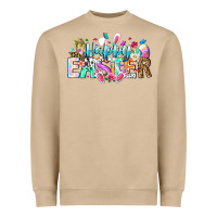 Mushroom Happy Easter Bunny Heavyweight Sweatshirt - CowhideDigitalArt