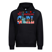Black all american girl Urban Hoodie - AdoDesignShop