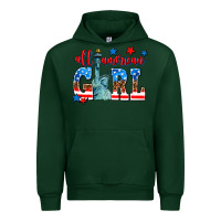 Forest Green all american girl Urban Hoodie - AdoDesignShop