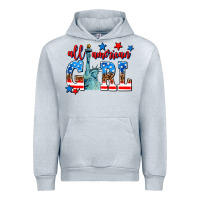 Heather Grey all american girl Urban Hoodie - AdoDesignShop
