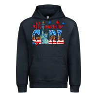 Navy all american girl Urban Hoodie - AdoDesignShop