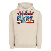 Pigment French Oak all american girl Urban Hoodie - AdoDesignShop
