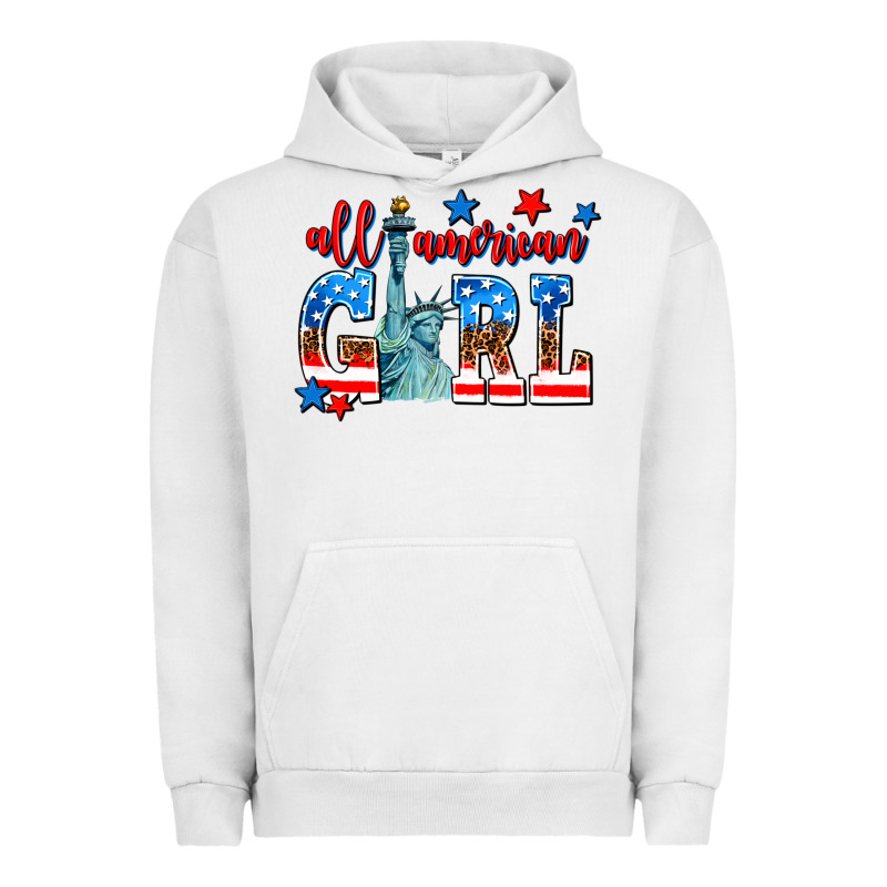 All American Girl Urban Hoodie by AdoDesignShop | Teevron