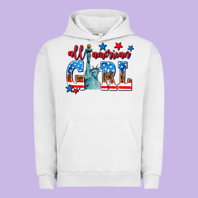 All American Girl Urban Hoodie Designed By Adodesignshop
