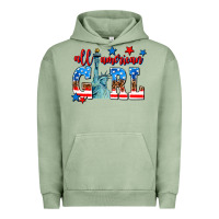 Pigment Oil Green all american girl Urban Hoodie - AdoDesignShop