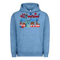 Pigment Pebble Blue all american girl Urban Hoodie - AdoDesignShop
