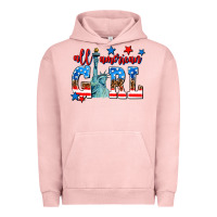 Pigment Salmon all american girl Urban Hoodie - AdoDesignShop