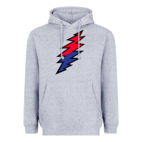 Heather Grey Lazy Lightning Bolt Heavyweight Hoodie - InspiraDesign