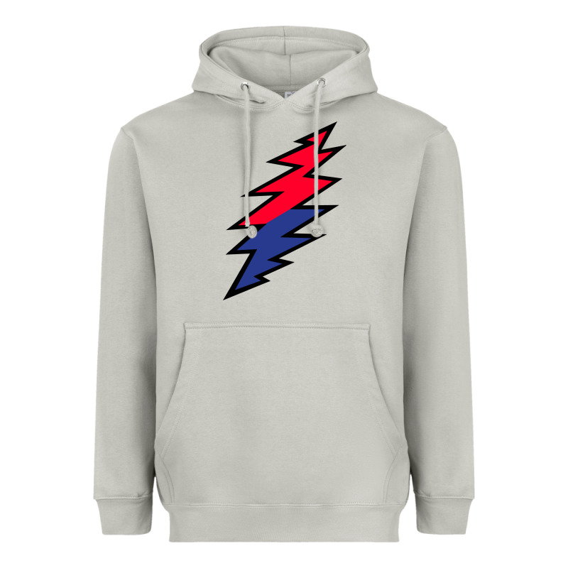 Lazy Lightning Bolt Heavyweight Hoodie by InspiraDesign | Teevron