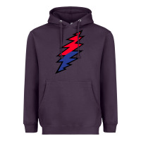Plum Lazy Lightning Bolt Heavyweight Hoodie - InspiraDesign