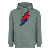 Sage Lazy Lightning Bolt Heavyweight Hoodie - InspiraDesign
