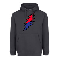 Smoke Lazy Lightning Bolt Heavyweight Hoodie - InspiraDesign