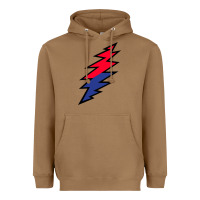 Toasted Coconut Lazy Lightning Bolt Heavyweight Hoodie - InspiraDesign