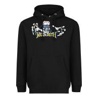 Black Megadeath caught Heavyweight Hoodie - InspiraDesign