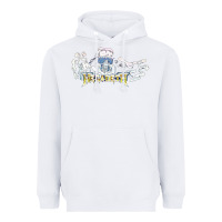 White Megadeath caught Heavyweight Hoodie - InspiraDesign