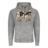 Cloud Rock christmas holstein cow Vintage Hoodie - CowGirlArtShop