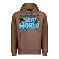 Chestnut Whale Hello There Sea World Birthday Boy Premium Hoodie - CowhideDigitalArt