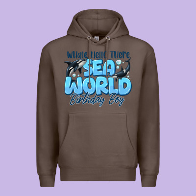 Whale Hello There Sea World Birthday Boy Premium Hoodie Designed By Cowhidedigitalart