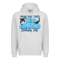 Dove Grey Whale Hello There Sea World Birthday Boy Premium Hoodie - CowhideDigitalArt