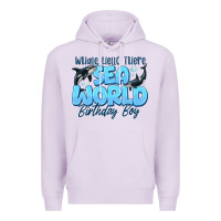 Lilac Whale Hello There Sea World Birthday Boy Premium Hoodie - CowhideDigitalArt