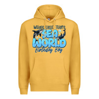 Mustard Whale Hello There Sea World Birthday Boy Premium Hoodie - CowhideDigitalArt