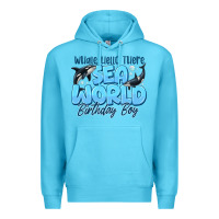 Ocean Blue Whale Hello There Sea World Birthday Boy Premium Hoodie - CowhideDigitalArt